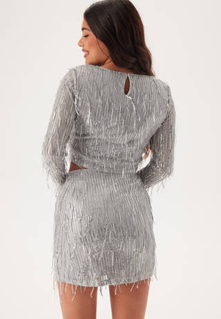 Onlspacy Ls Cropped Sequins To