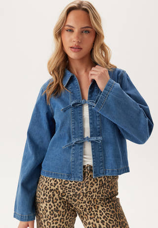 Onlthora Ls Bow Shirt Dnm