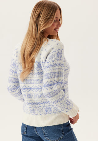 Onlxmas Nordic Ls O-neck Knt