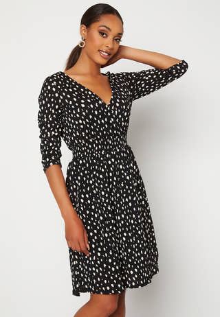 Pella 3/4 Wrap Short Dress