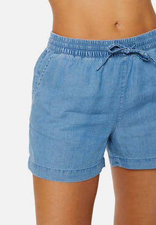Pema Lyocell Denim Shorts