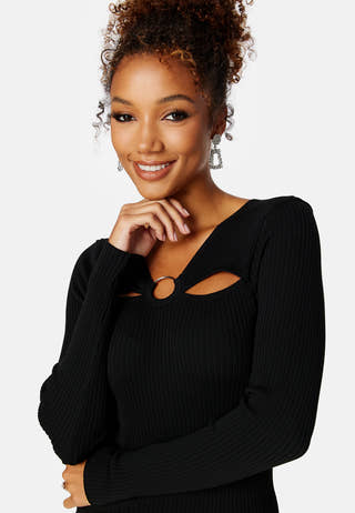 Perla L/S Peek A Boo Dress