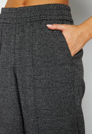 Poptrash-Suki MW Wide Check Pant