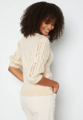Sussie Wool 3/4 Highneck Pullover