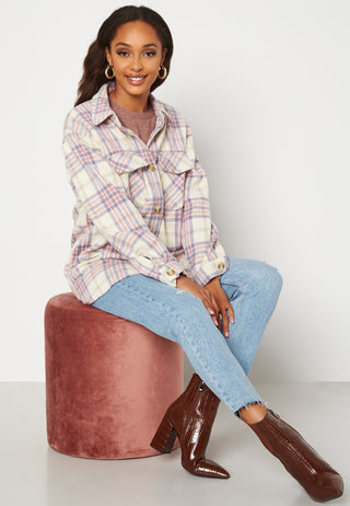 Valentina L/S Check Shacket