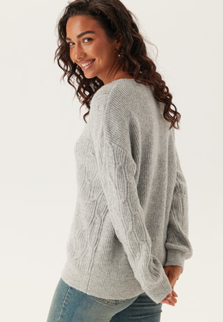 Vilassia O-neck L/S CABEL KNIT