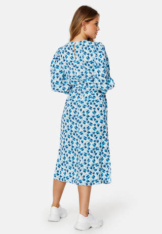 Zoe Flower 3/4 Puff Calf Dress