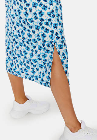 Zoe Flower 3/4 Puff Calf Dress