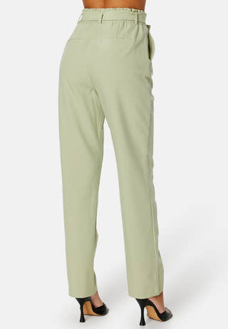 Bosella HW Paperbag Straight Pant