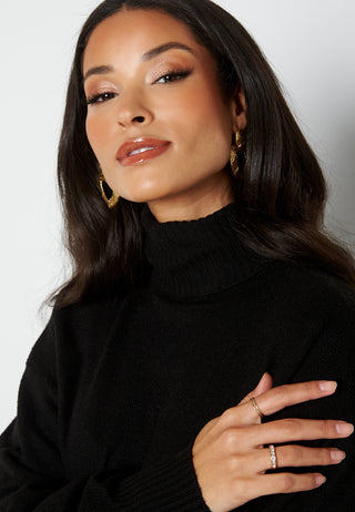 Cava LS High Neck Knit