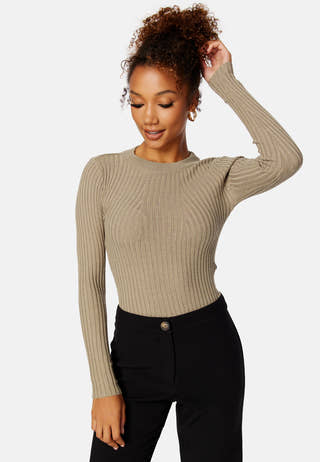 Pccrista LS O-Neck Knit