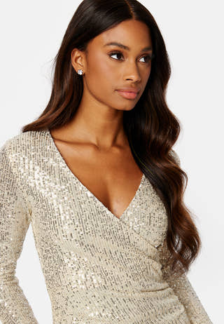 Delphia LS New Wrap Dress