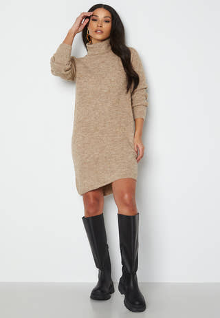 Ellen LS High Neck Knit Dress