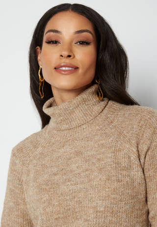 Ellen LS High Neck Knit Dress