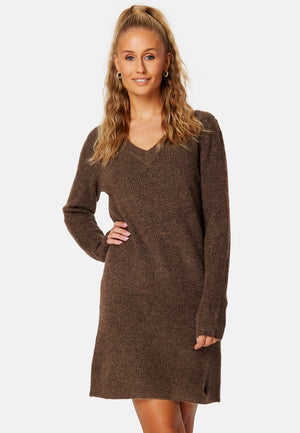 Ellen V-neck Knit Dress