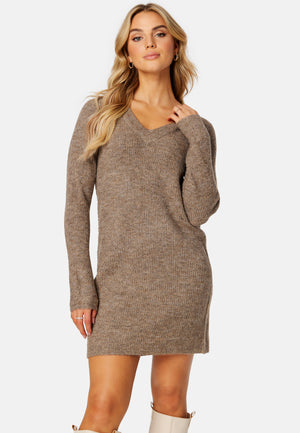Ellen V-neck Knit Dress