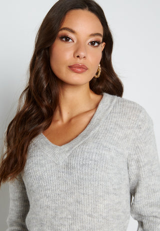 Ellen V-neck Knit Dress