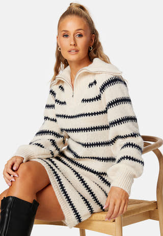 Nadine LS Half Zip Dress