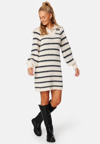 Nadine LS Half Zip Dress