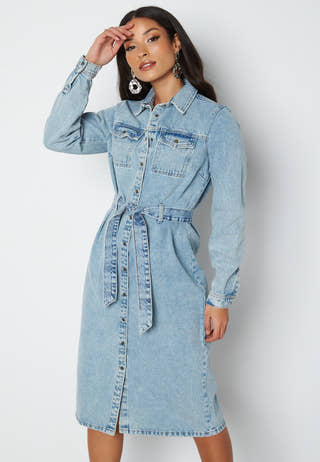 Namir LS Denim Shirt Dress