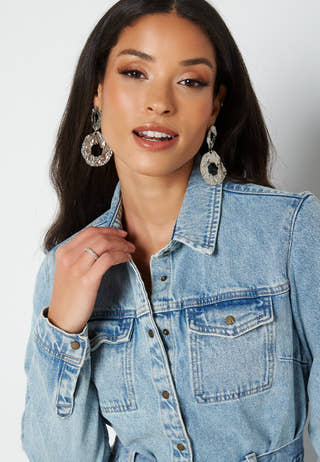 Namir LS Denim Shirt Dress