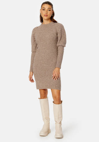 Nitta O-neck Knit Dress