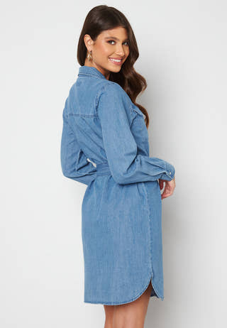Osalina LS Midi Denim Dress