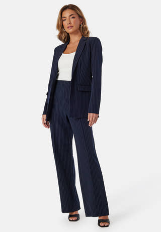 Pcbozzy Ls Loose Striped Blazer