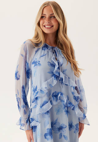 Pcclara Ls Long V-neck Dress