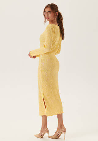 Pcflora Ls Midi Dress