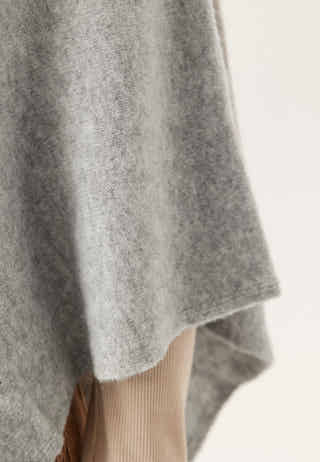 Pcfortuna High Neck Poncho