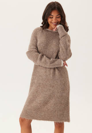 Pcivy Ls Contrast Knit Dress