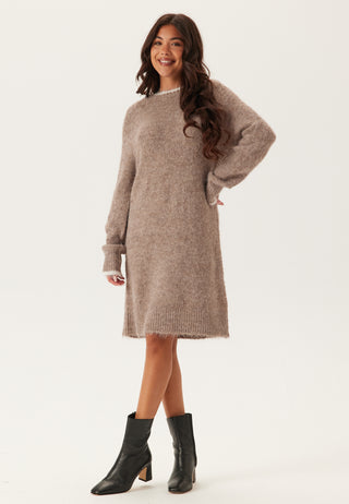 Pcivy Ls Contrast Knit Dress