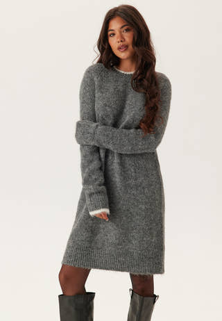 Pcivy Ls Contrast Knit Dress