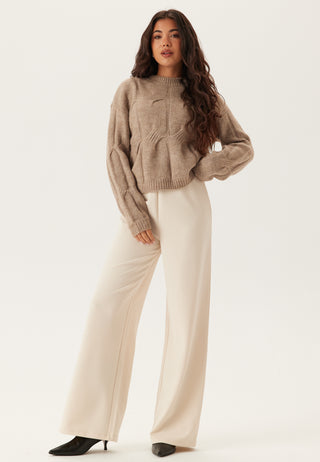 Pcjenna Ls O-neck Cable Knit