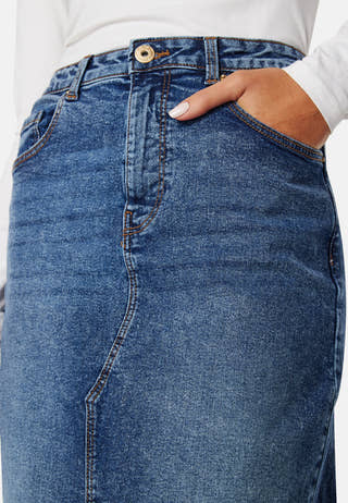 Pcjessie high waist ankle denim skirt