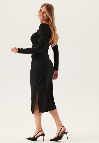 Pcjina Ls Boatneck Midi Dress