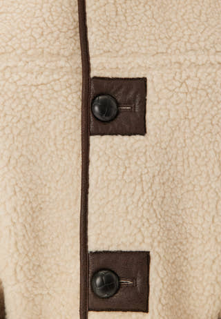 Pcjulie Reversible Teddy Coat