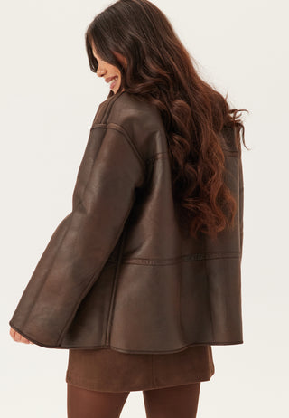 Pcjulie Reversible Teddy Coat