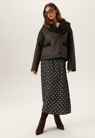 Pcjuno Coated Teddy Jacket