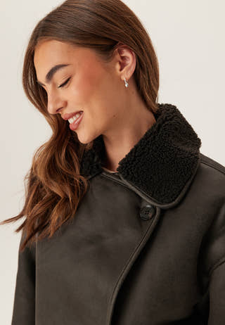 Pcjuno Coated Teddy Jacket