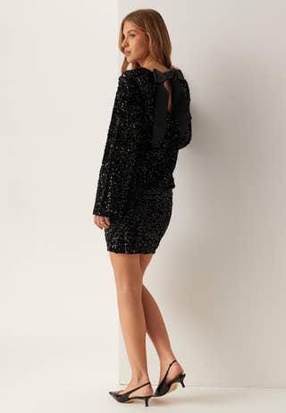 Pckam Ls Deep Back Bow Top