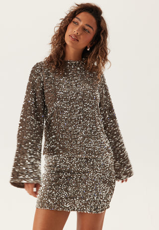 Pckam Ls Deep Back Bow Top