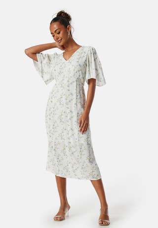 Pckary SS V-Neck midi dress