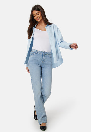 Pckelly Mid Waist Straight Jeans