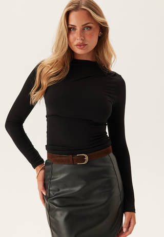 Pcmadison Ls Draped Top Jrs