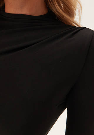 Pcmadison Ls Draped Top Jrs