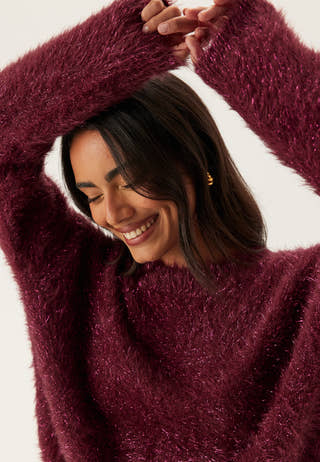 Pcmie Ls O-neck Knit