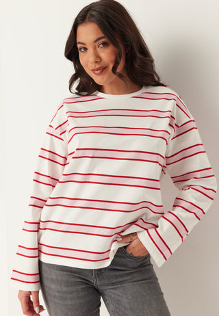 Pcmila Ls Loose Tee Jrs