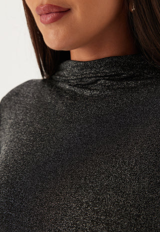 Pcmonica Ls Glitter Dress